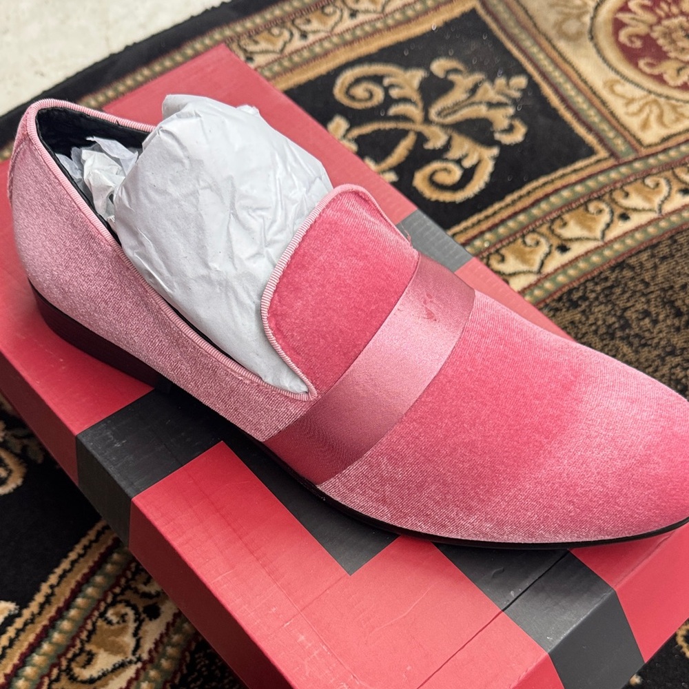 Amalfi Pink Velvet Men's Loafers